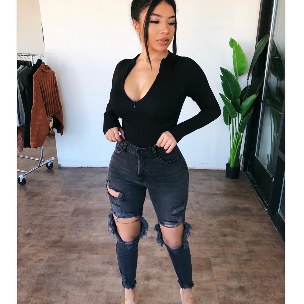 Ootdfash High waisted jeans